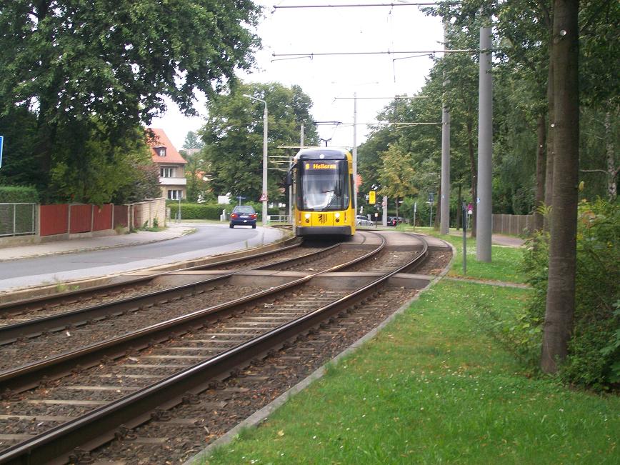 Dresdner Straßenbahn am 05.08.2009