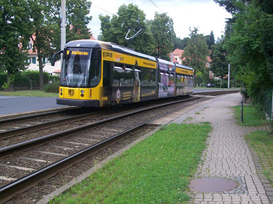 Dresdner Straßenbahn am 05.08.2009