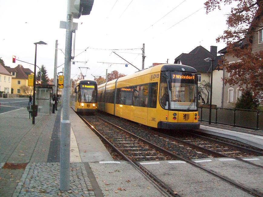 Dresdner Straßenbahn am 06.07.2009