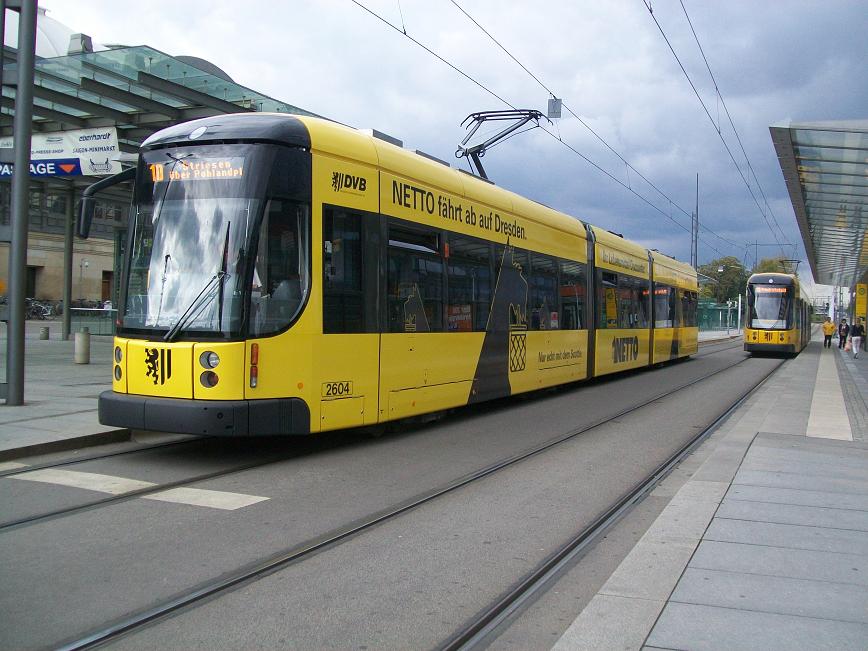 Dresdner Straßenbahn am 08.10.2009