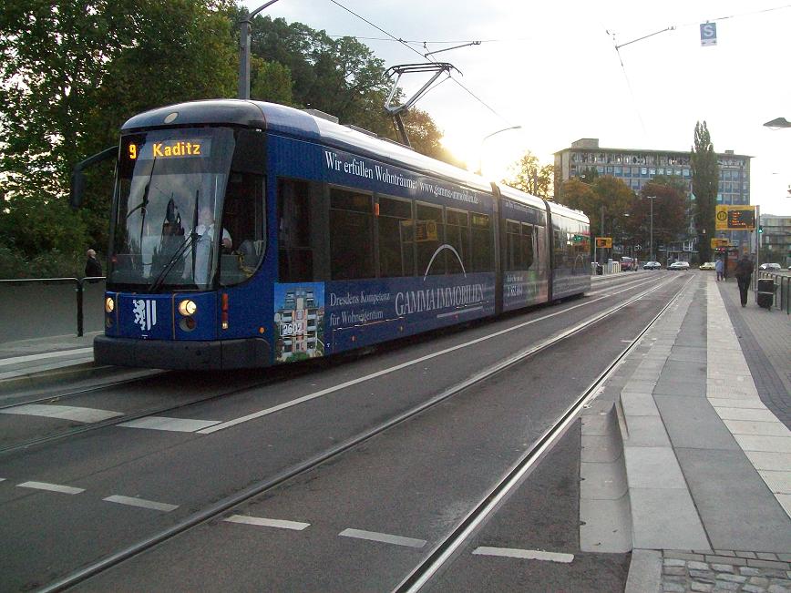 Dresdner Straßenbahn am 08.10.2009
