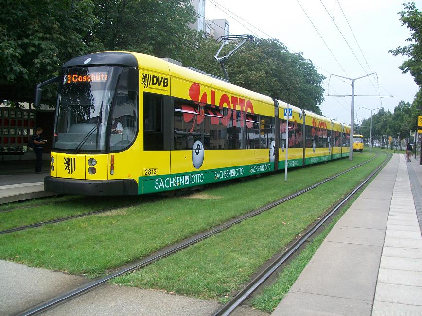 Dresdner Straßenbahn am 11.08.2009
