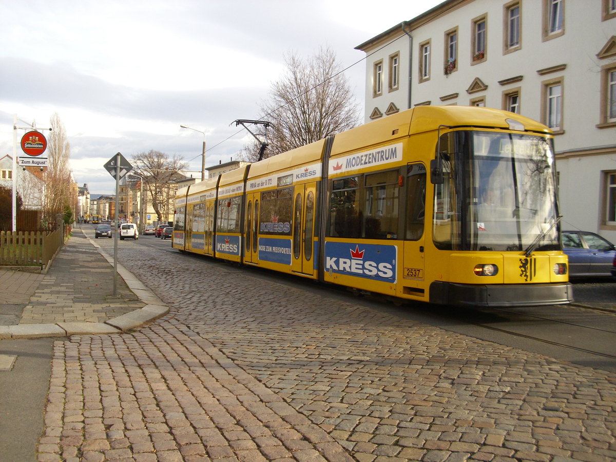 Dresdner Straßenbahn am 12.01.2013