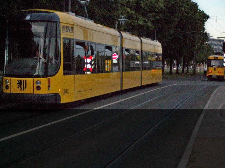 Dresdner Straßenbahn am 12.05.2009