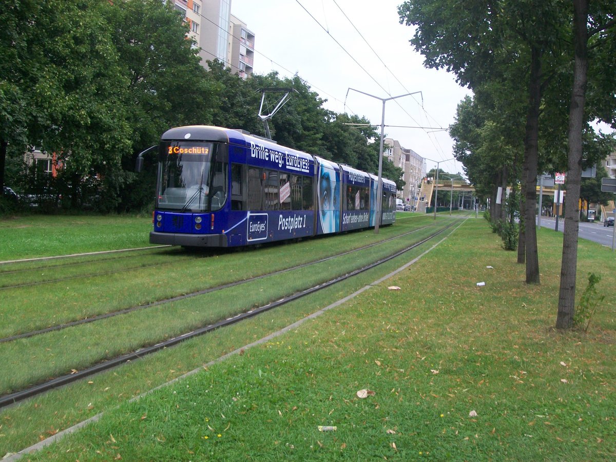 Dresdner Straßenbahn am 12.08.2009