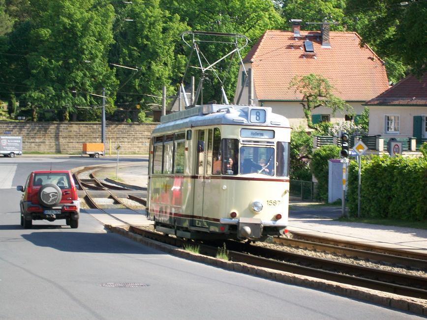 Dresdner Straßenbahn am 13.05.2009