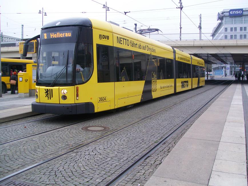 Dresdner Straßenbahn am 19.10.2009
