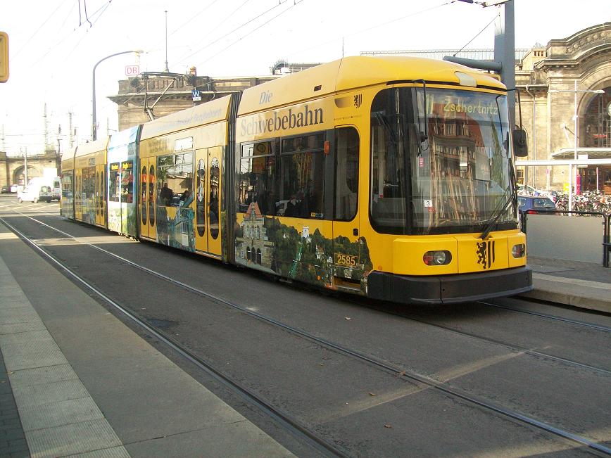 Dresdner Straßenbahn am 19.10.2009