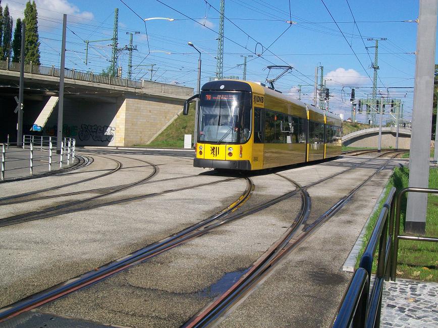 Dresdner Straßenbahn am 19.10.2010