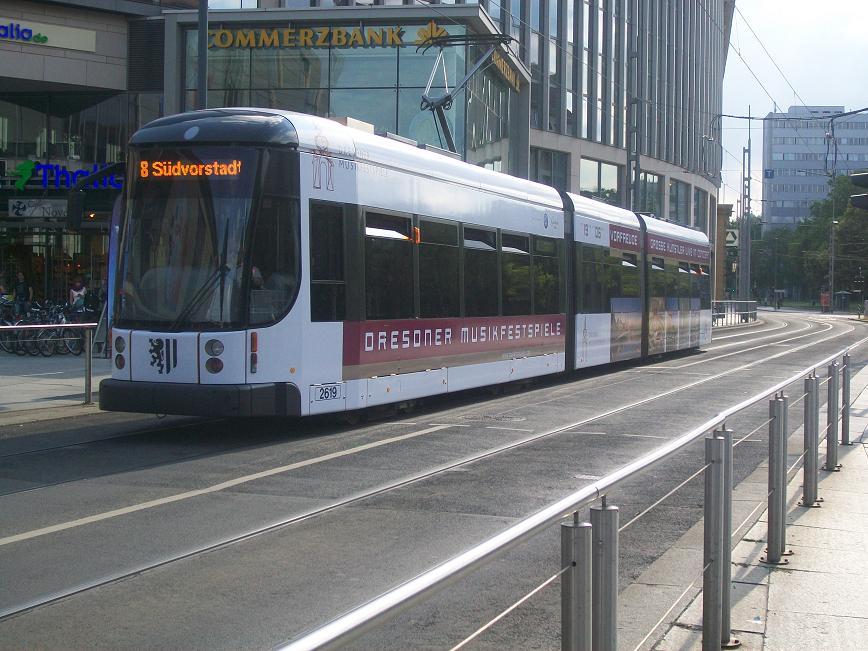 Dresdner Straßenbahn am 20.06.2009