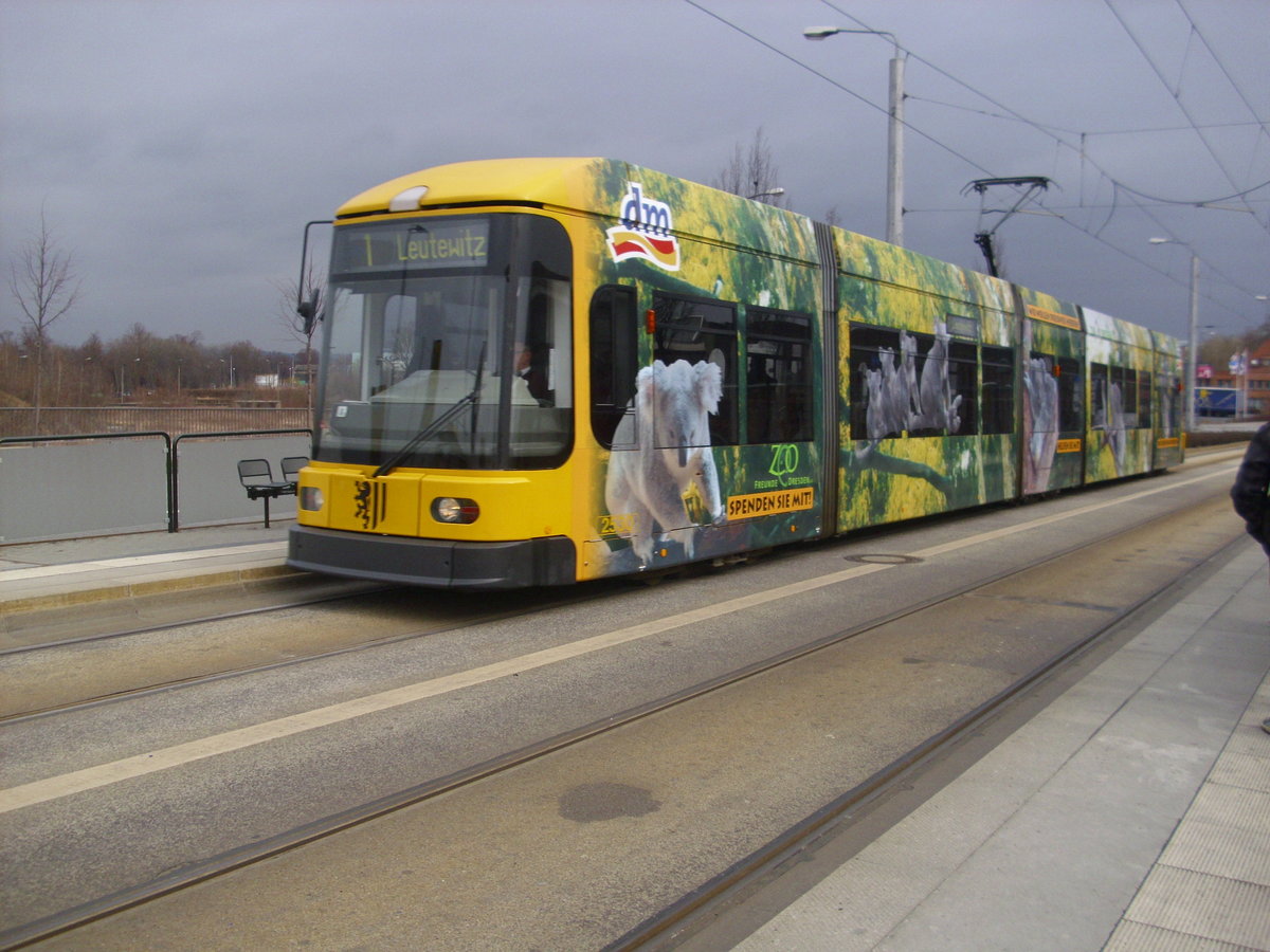 Dresdner Straßenbahn am 24.02.2012