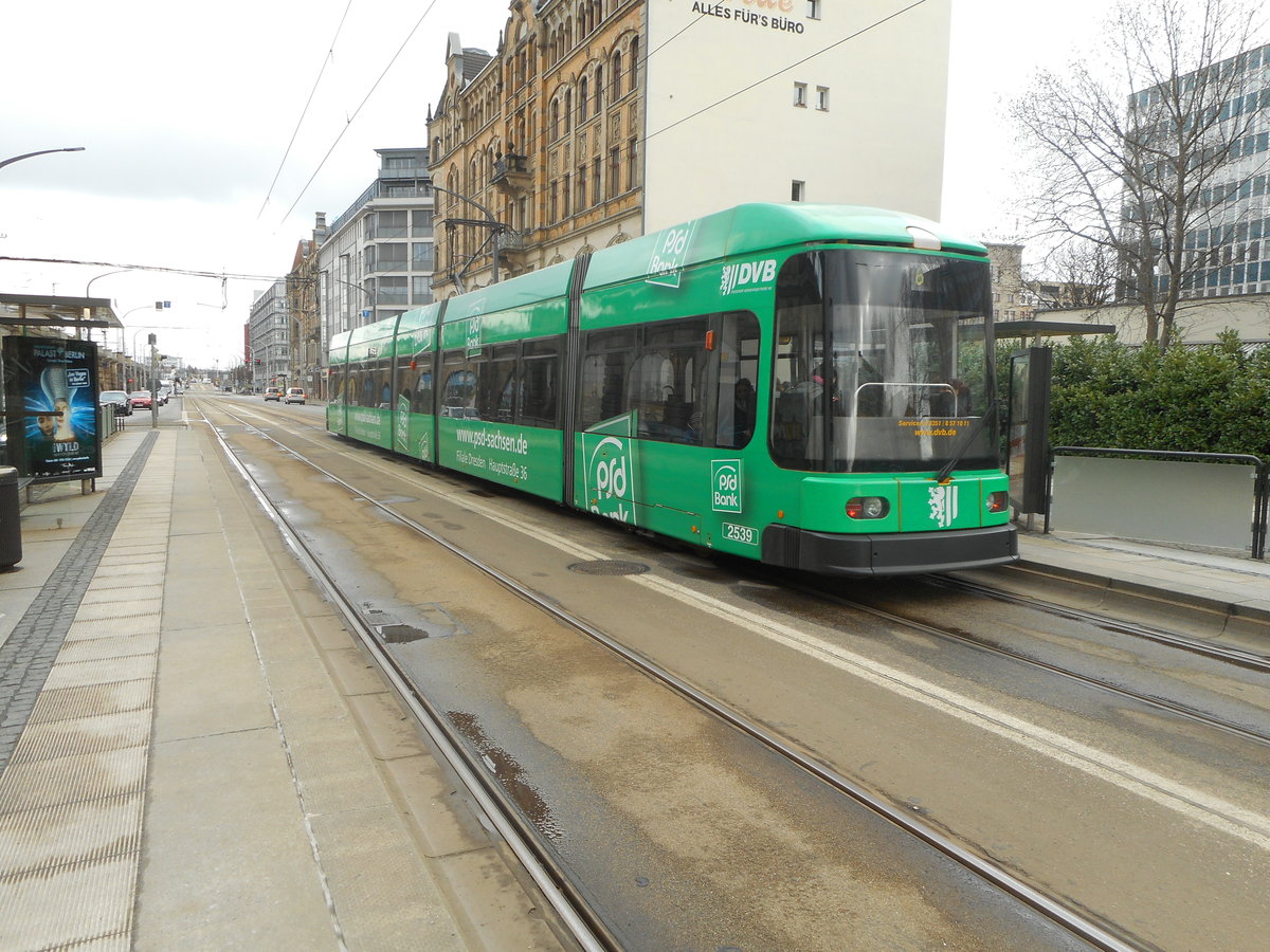 Dresdner Straßenbahn am 25.02.2016