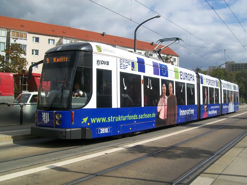 Dresdner Straßenbahn am 25.09.2009