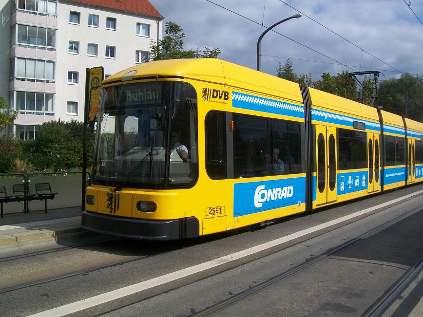 Dresdner Straßenbahn am 25.09.2009