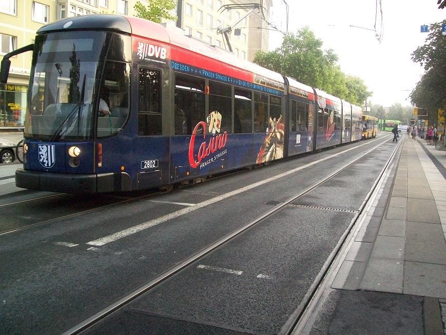 Dresdner Straßenbahn am 27.08.2009