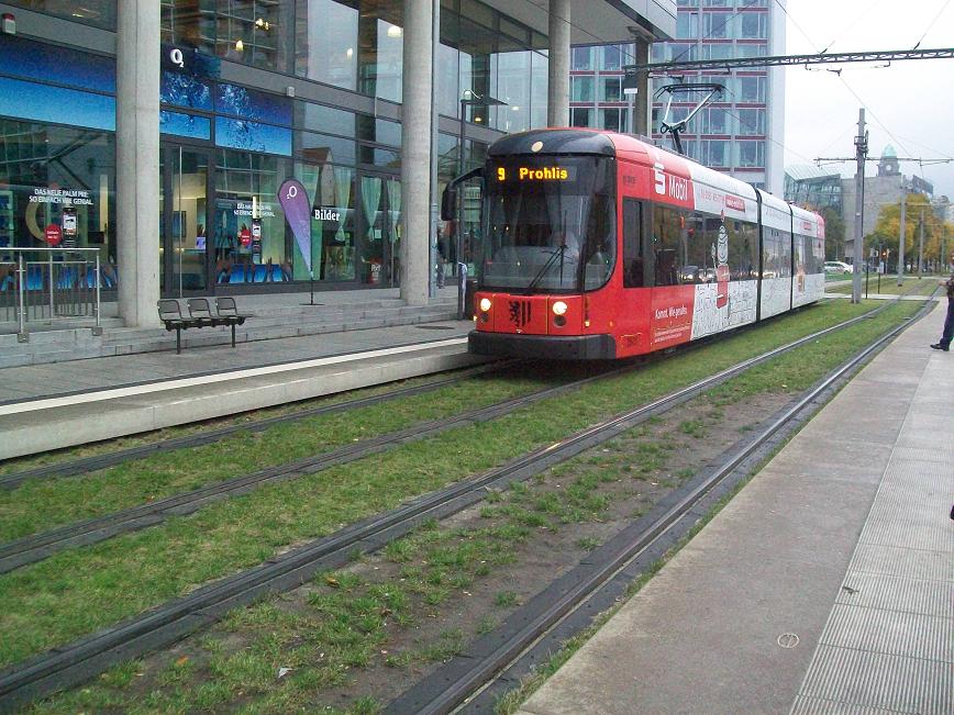 Dresdner Straßenbahn am 27.10.2009