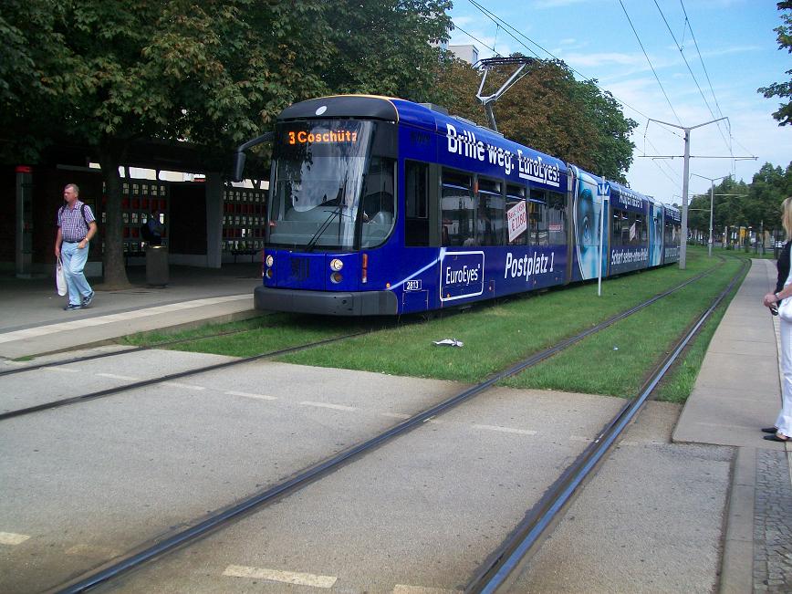 Dresdner Straßenbahn am 28.08.2009