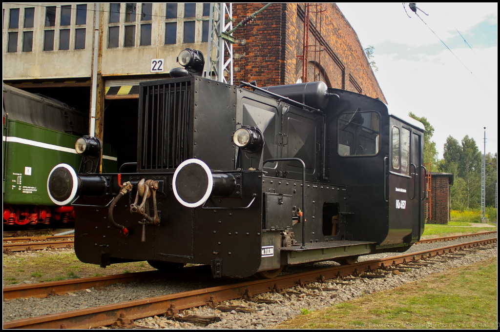 DRG Kb 4157, Typ NDR 130, Hersteller Jung, Baujahr 1934, Fabriknummer 5494, Bauart B-bm, bei den Bahnaktionstagen des F�rderverein Berlin-Anhaltinische Eisenbahn e.V. am 15.09.2013 in Lutherstadt Wittenberg