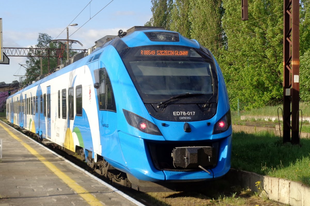 ED78-017 steht in Kosztryn am 30 April 2018.