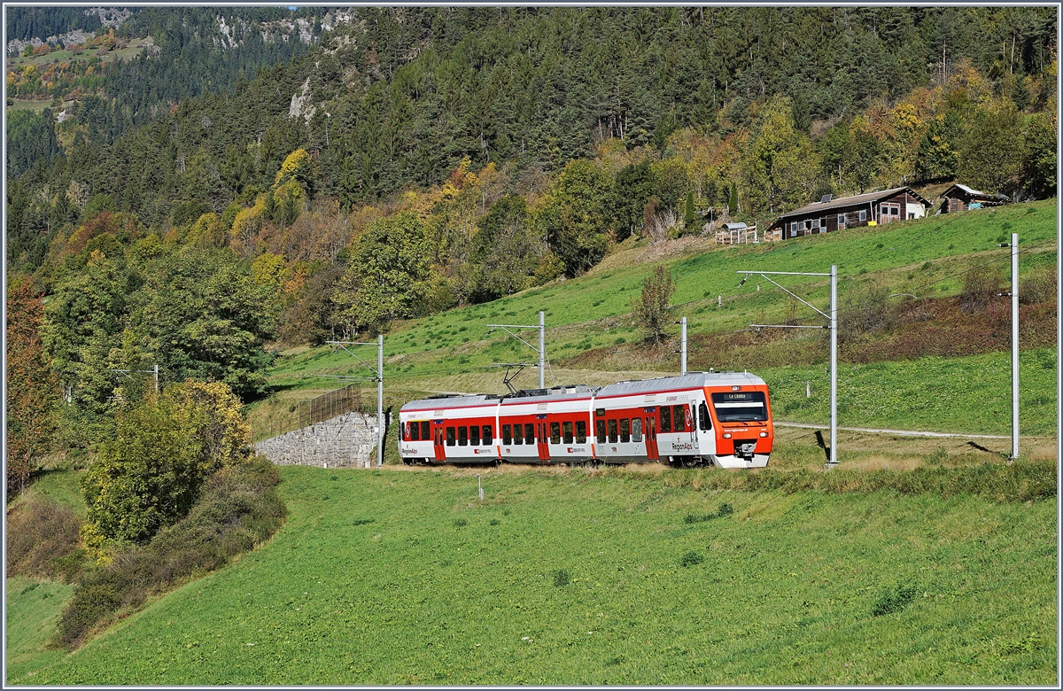 Eine weitere Variante des TMR NINAS kurz vor Le Chable, nun mit etwas mehr  Herbst . 
7. Okt. 2017