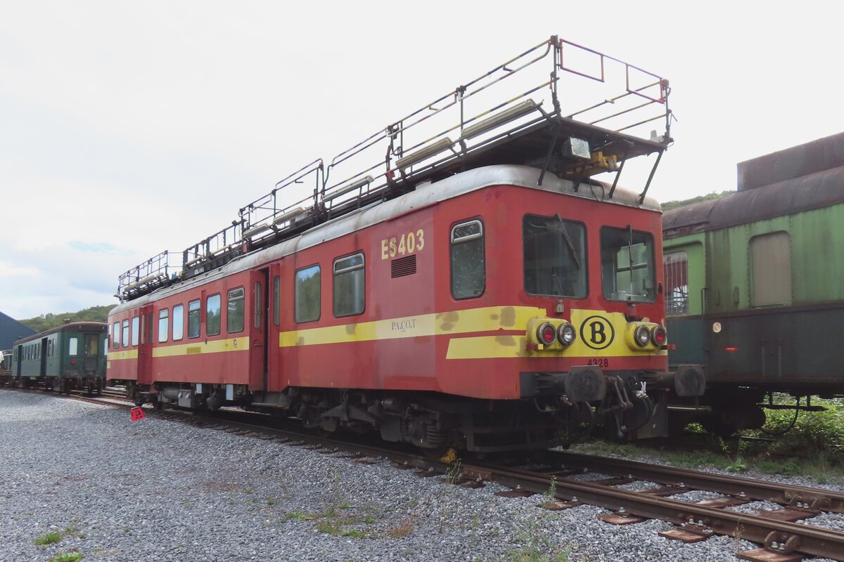 ES 403 steht am 22 September 2023 ins CFV3V Museum in Treignes.