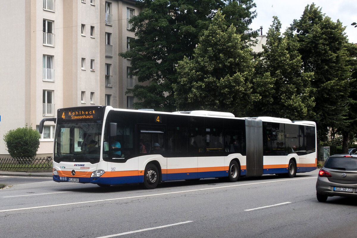 ESWE, Wiesbaden - Wagen 382 - WI-VG 1382 - Mercedes-Benz O 530 Citaro C2 G (2019) - Wiesbaden, 16.07.2021