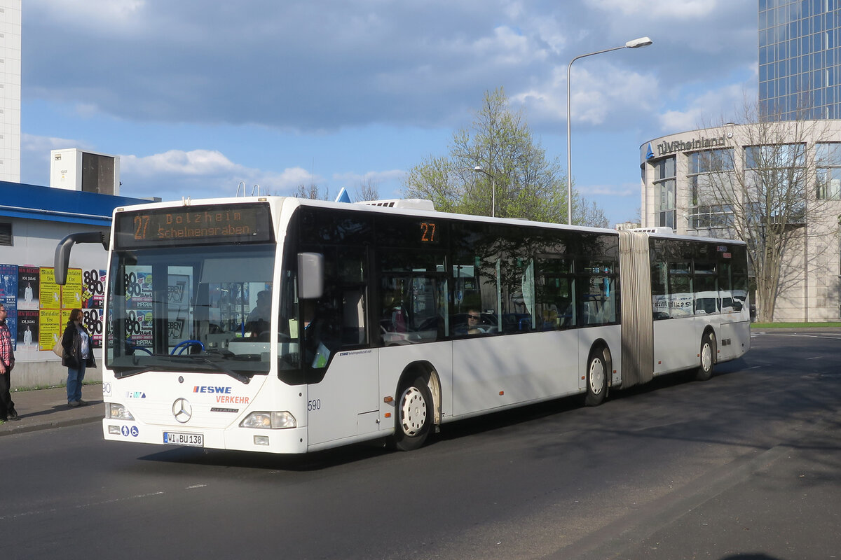 ESWE, Wiesbaden - Wagen 590 - WI-BU 140 - Mercedes-Benz O 530 Citaro G (2005)  - Wiesbaden, 04.04.2017