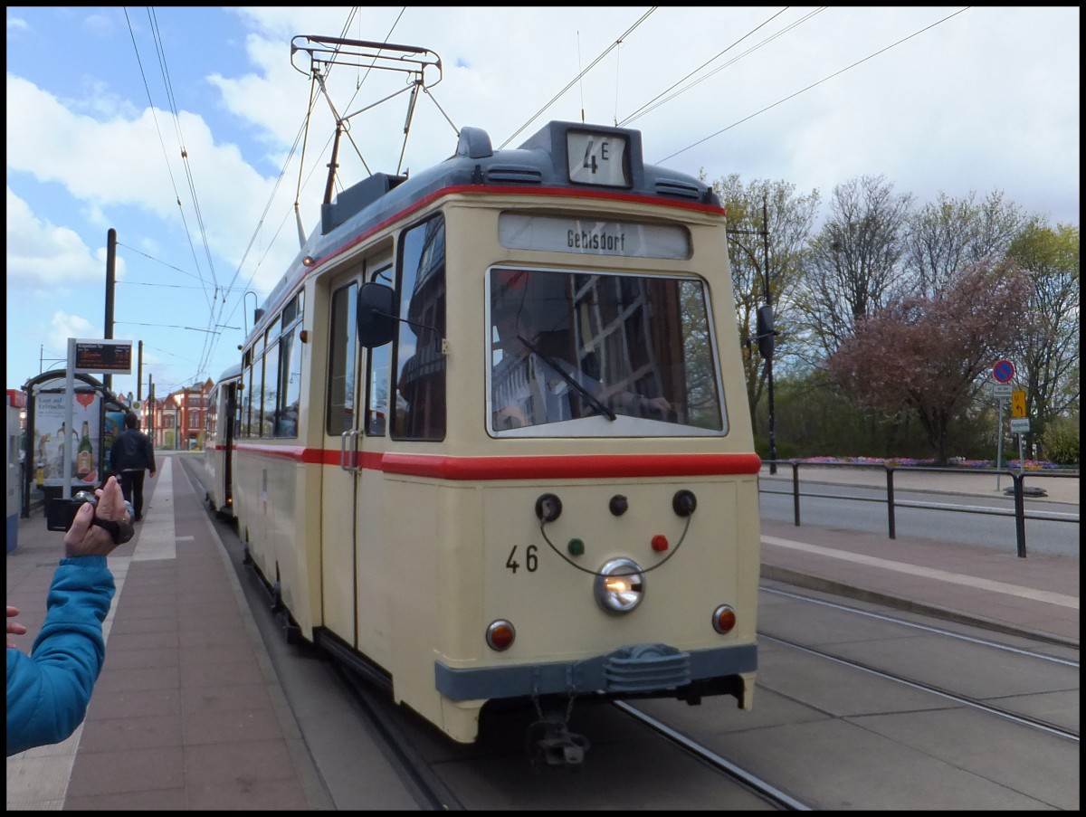 ET54 aus dem Jahr 1955 der RSAG in Rostock.