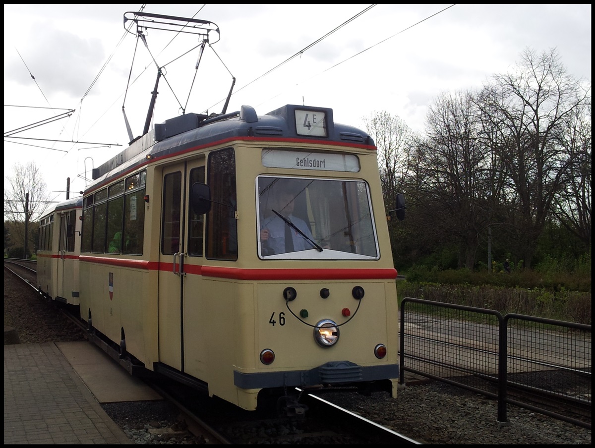 ET54 aus dem Jahr 1955 der RSAG in Rostock.