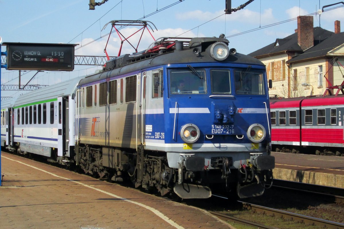 EU07-216 steht am 29 April 2016 in Leszno.