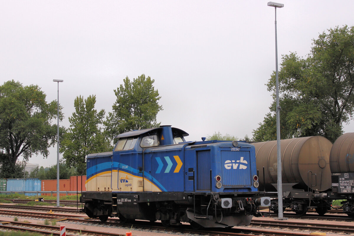 evb 212247-1 am 28.08.2025 in Hamburg - Waltershof.