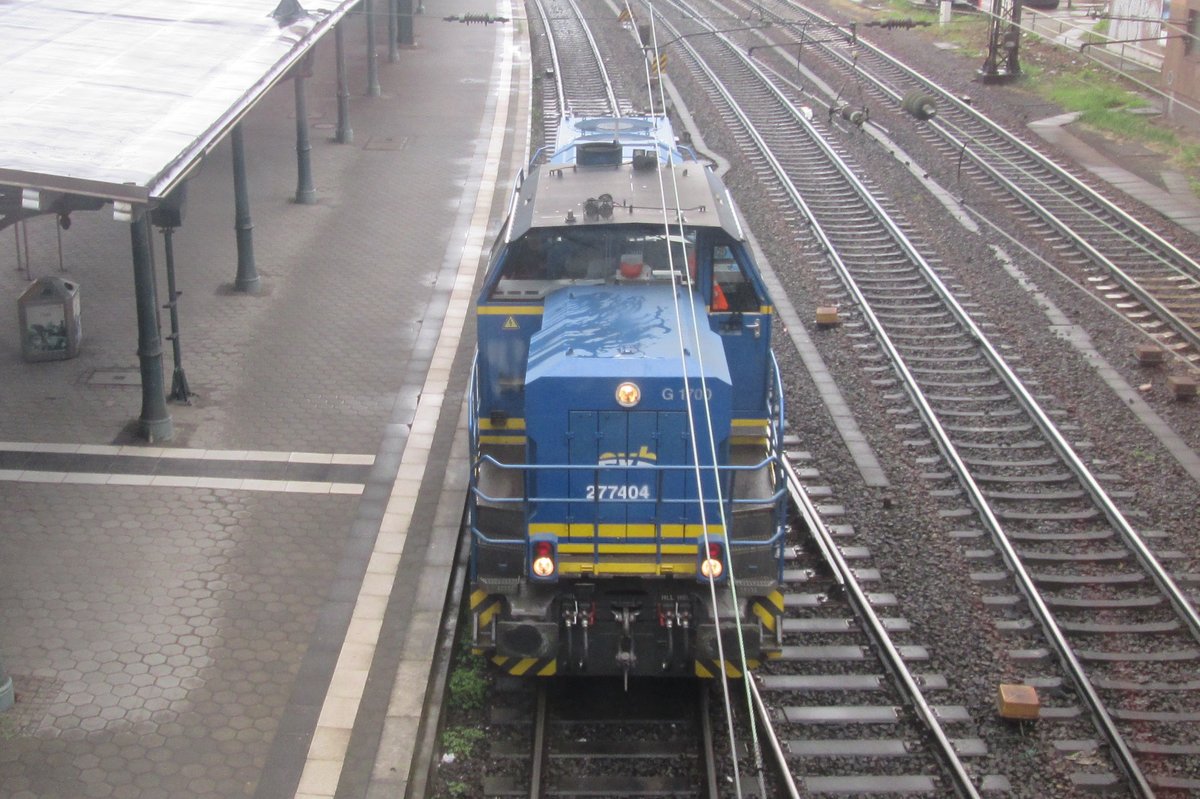 EVB/MWV 277 404 durchfahrt Hamburg-Harburg am 25 September 2014.