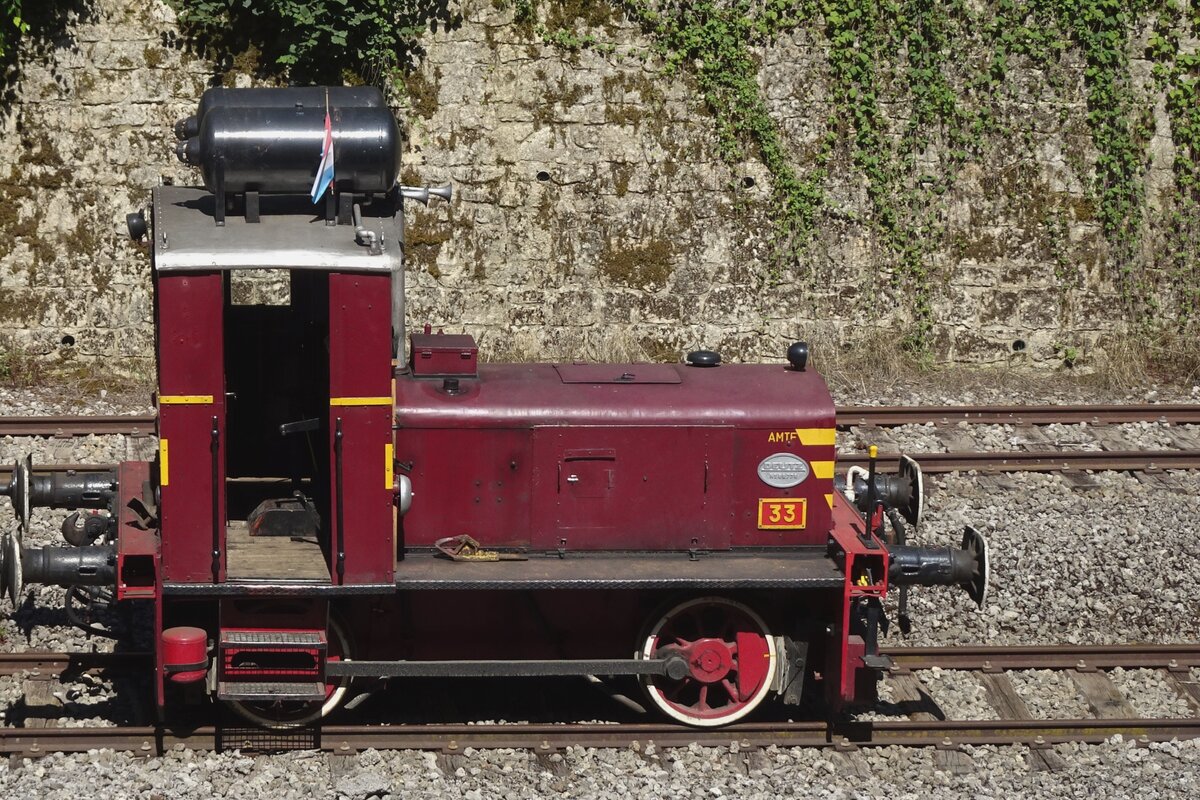 Ex-CFL Kleinloklein No.33 ist heute Besitz der AMTF/Train 1900 und wurde am 20.Augustus 2023 in Fonds-de-Gras fotografiert während ein normaler Museumstag.