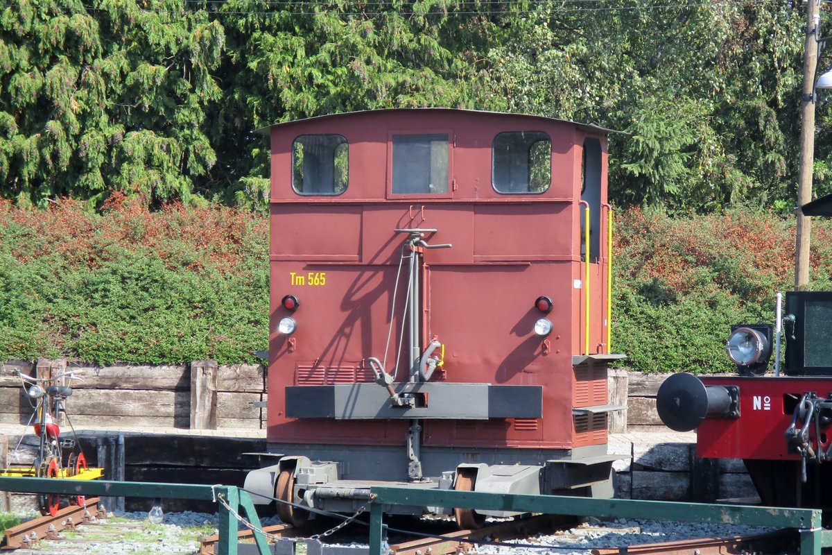 Ex-SBB Tm 565 steht am 1 September 2018 in deren neue heimat, das VSM-Bollwerk Beekbergen.