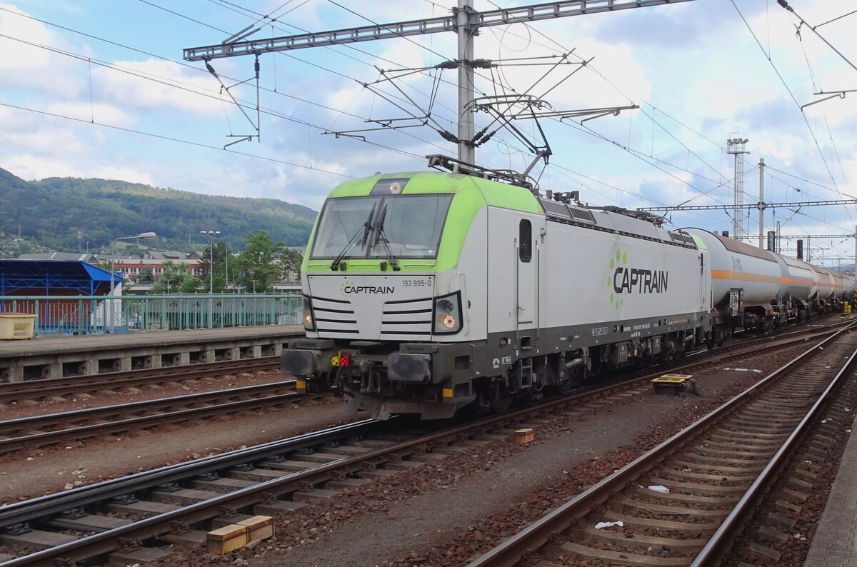 Gaskesselwagenzug mit CapTrain 193 895 durchfahrt am 9 Juni 2022 Dein hl.n.