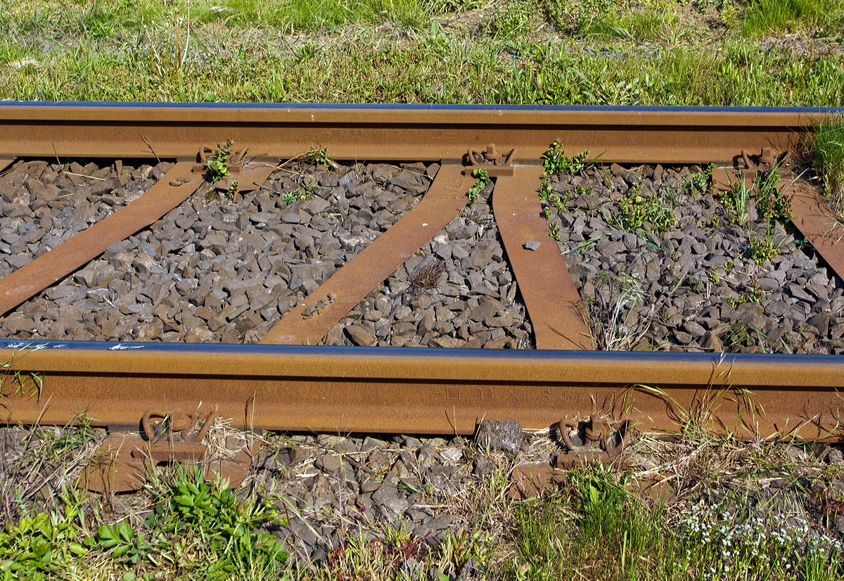 Gleis mit Y-Schwellen, S 54-Schienen und Vossloh-Klemme (Oberbau W) der KBS 461  Oberwesterwaldbahn  am 05.05.2014 bei Enspel.  

Eine besondere Form der Eisenbahnschwelle ist diese Y-Stahlschwelle, bei der paarweise geschwungen geformte Stahlprofile zusammengefgt werden und so eine Y-frmige Schwelle ergeben. Im Gleis wird diese Schwelle mit jeweils einem Befestigungspunkt an der einen und zwei Befestigungspunkten an der gegenberliegenden Schiene und in der Abfolge jeweils wechselweise um 180 gedreht im Schotterbett platziert.

Vorteile der Y-Stahlschwelle gegenber herkmmlichen Stabschwellen sind die geringe Bauhhe, um 50 % geringerer Schwellenbedarf, die hohe Gleislagestabilitt auch bei engen Kurvenradien, das schmale Schotterbett (nur 2,6 m an der Schotterbettoberkante, Vorkopfschotter eingerechnet) und die weitgehende Unempfindlichkeit gegen Entgleisungsfolgen im Rangierbetrieb. 
Die Y-Stahlschwelle weist einen hohen Querverschiebewiderstand auf und ist elastischer als Betonschwellen. Ruhiges Laufverhalten und Langlebigkeit sind die Folge. 

Nachteilig sind die Kosten je einzelner Schwelle aufgrund der hohen Stahlpreise.   