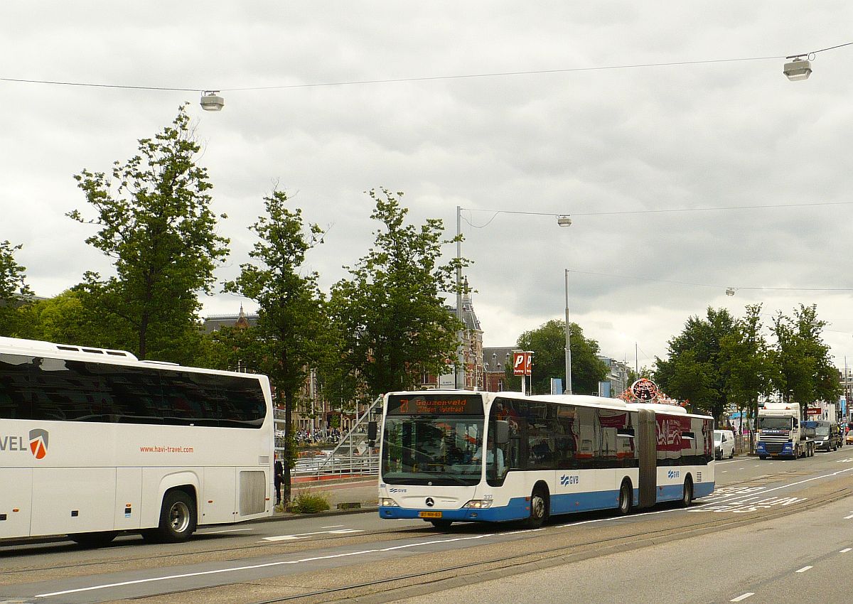 GVBA Bus 337 Mercedes-Benz O 530 G Citaro LE Baujahr 2007. Prins Hendrikkade, Amsterdam 25-06-2014.