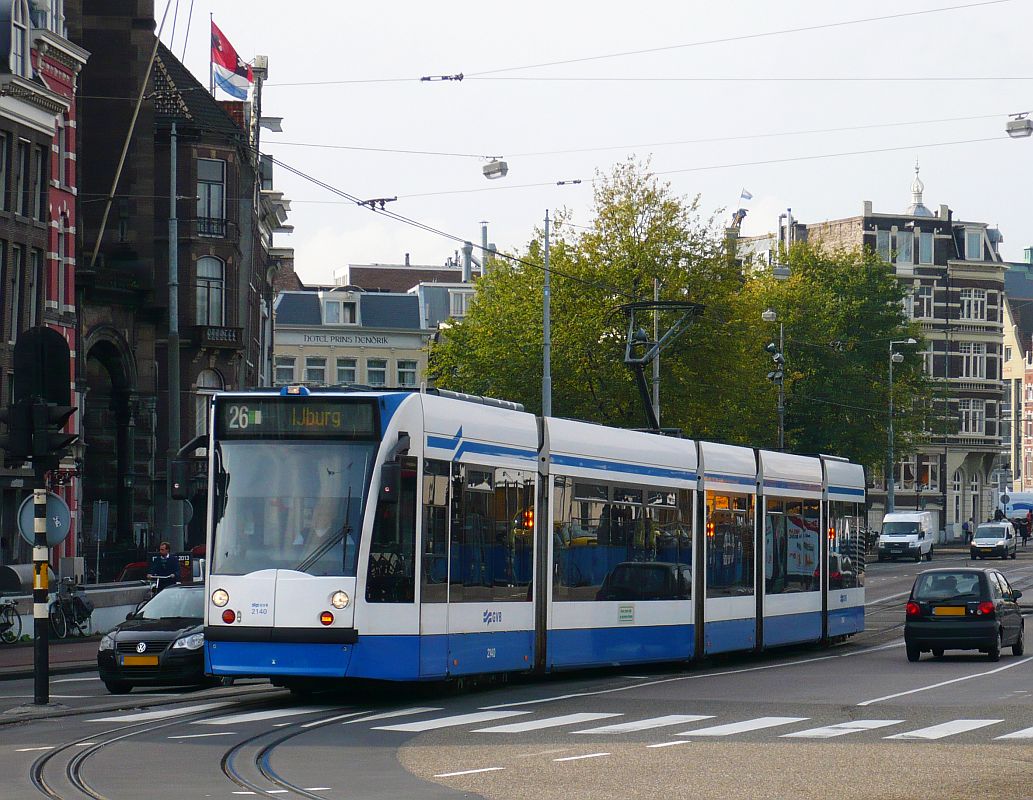 GVBA TW 2140 Prins Hendrikkade, Amsterdam 16-10-2013.