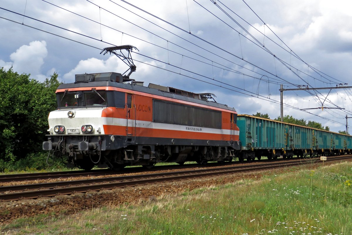 Gypszug mit RFO 1831 durchfahrt am 4 Juli 2020 Wijchen.