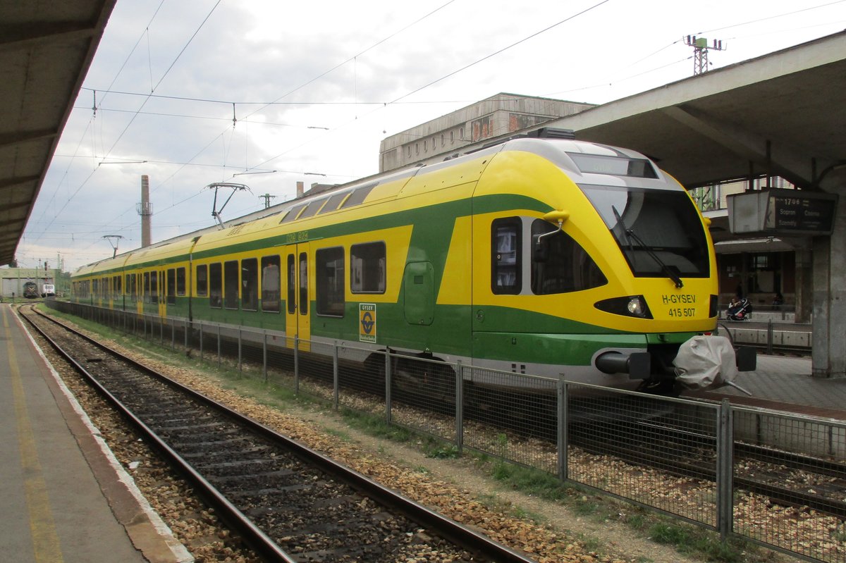 GySEV 415 507 steht am 10 Mai 2017 in Gyr.