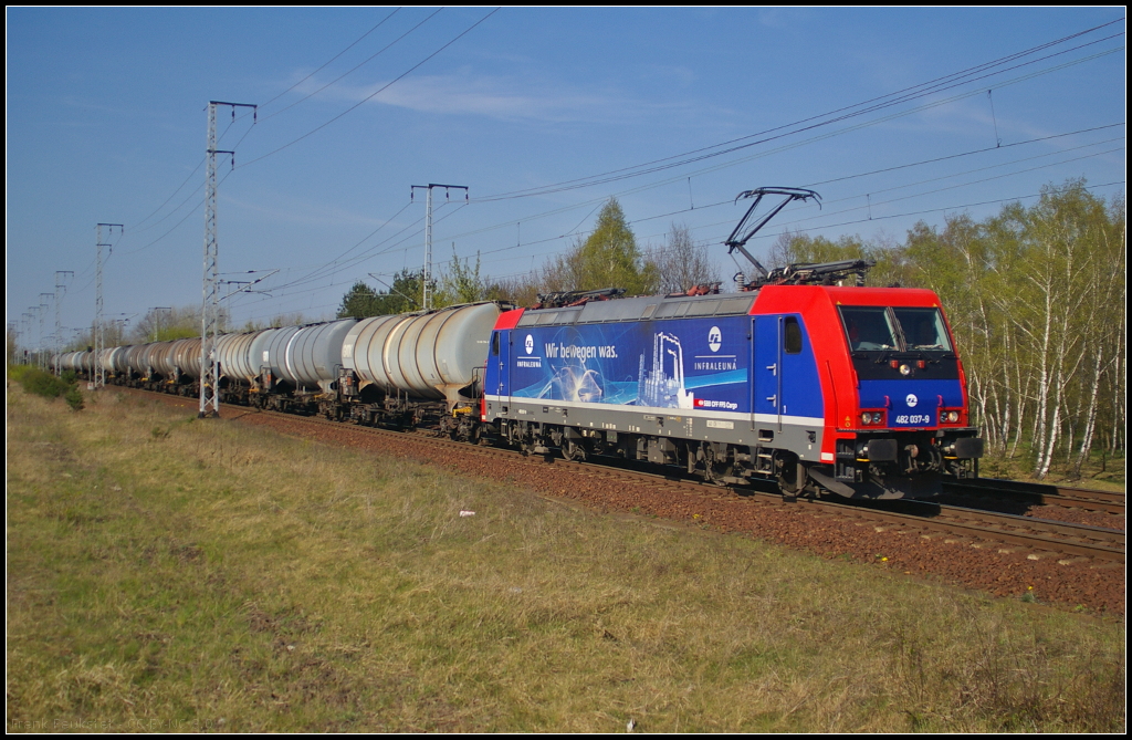 InfraLeuna 482 037-9 mit Zans in Berlin Wuhlheide, 23.04.2015