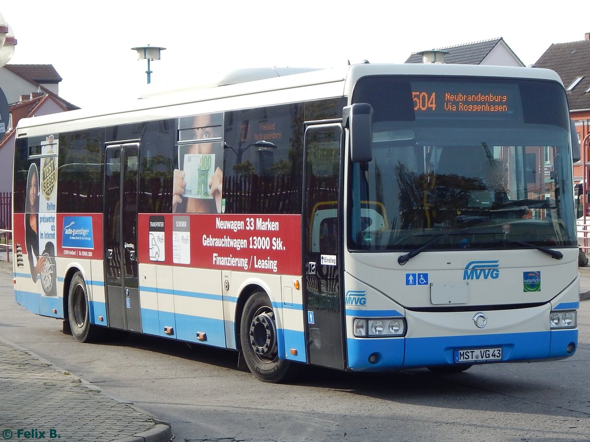 Irisbus Crossway der MVVG in Neubrandenburg.