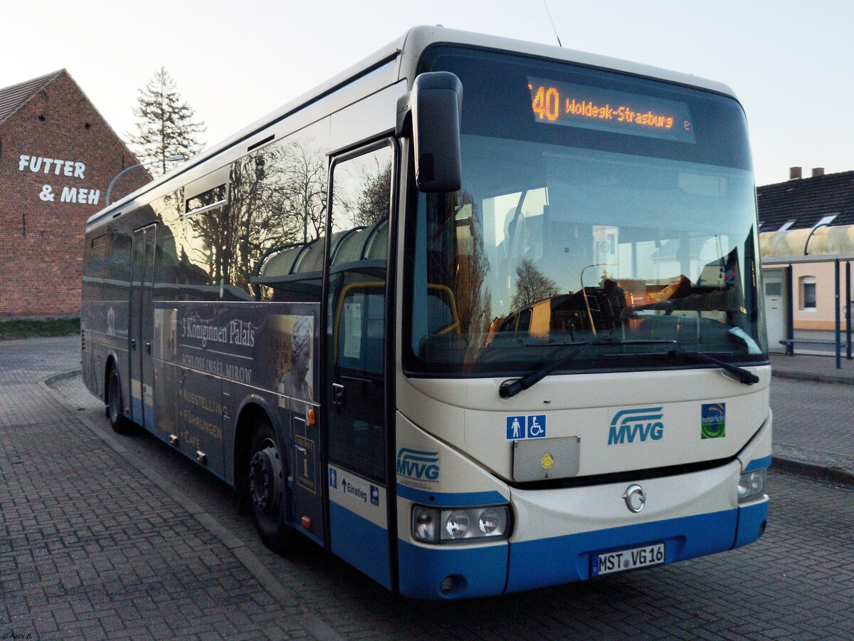 Irisbus Crossway der MVVG in Strasburg. 