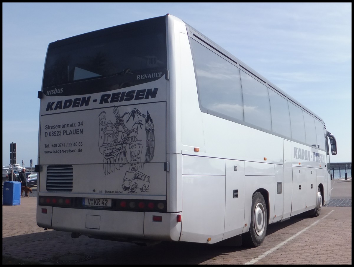 Irisbus Iliade von Kaden-Reisen aus Deutschland im Stadthafen Sassnitz.