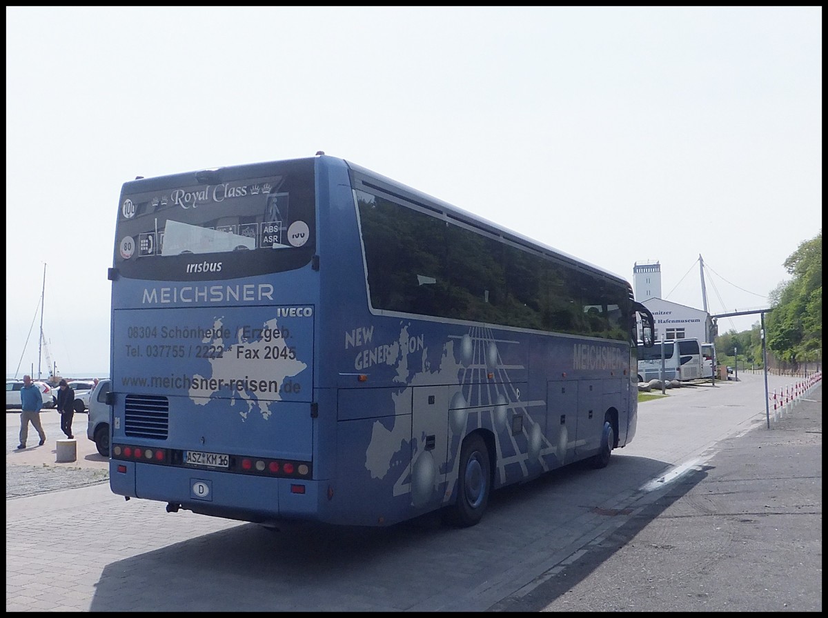 Irisbus Iliade von Meichsner aus Deutschland im Stadthafen Sassnitz.