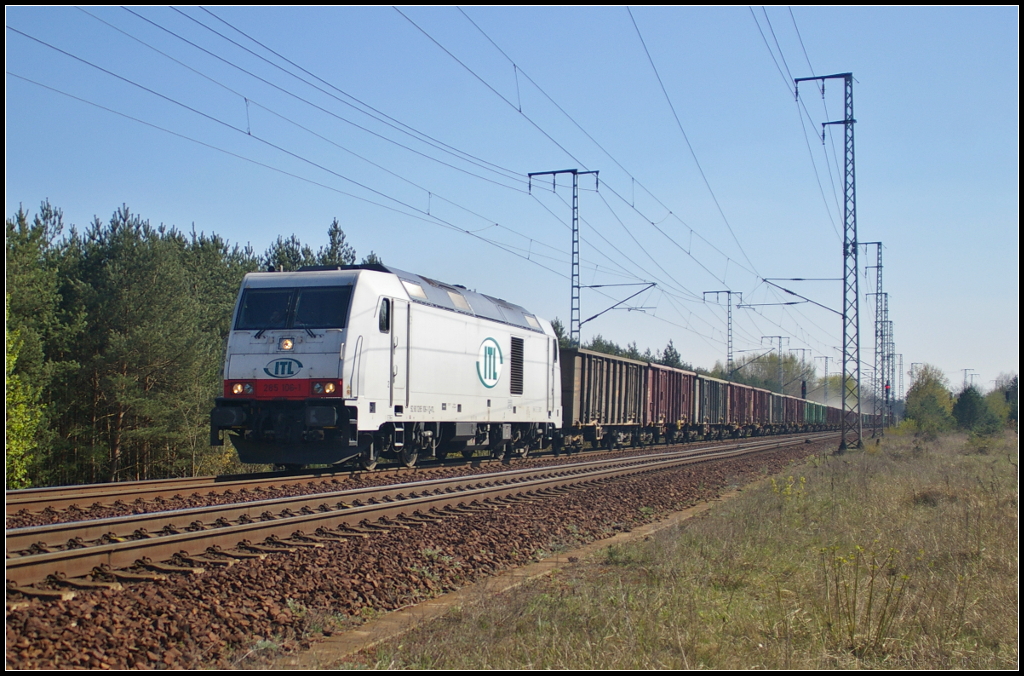 ITL 285 106-1 mit Eaos in Berlin Wuhlheide, 23.04.2015