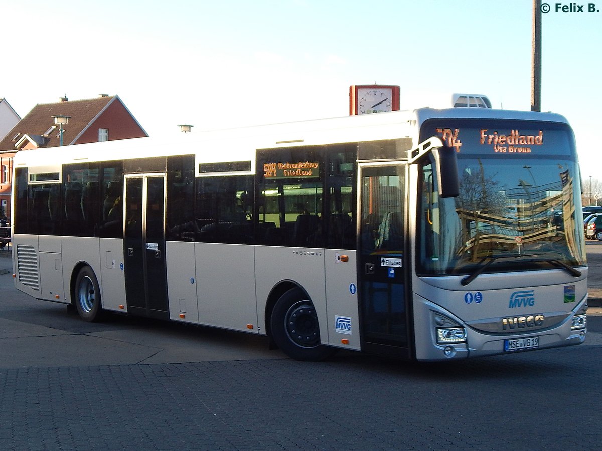 Iveco Crossway der MVVG in Neubrandenburg. 