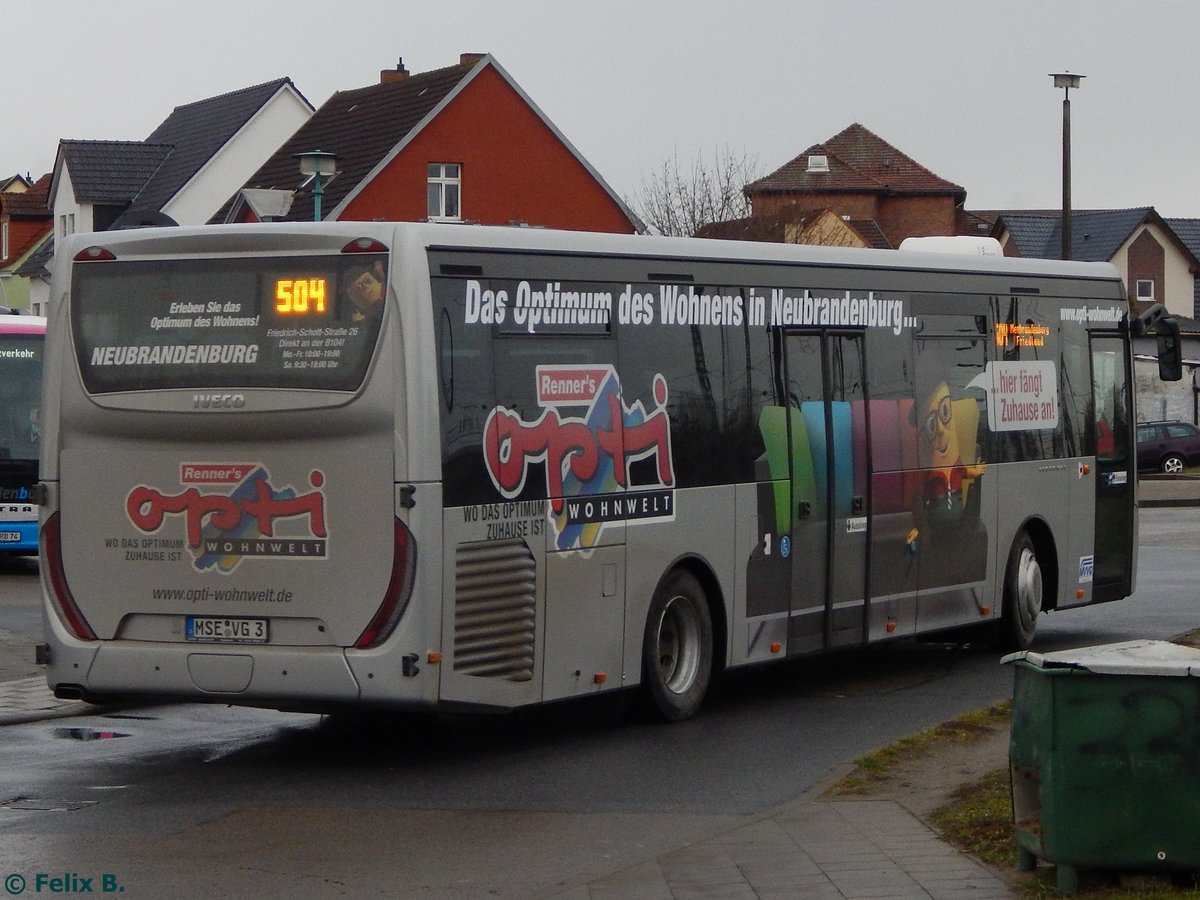 Iveco Crossway der MVVG in Neubrandenburg.