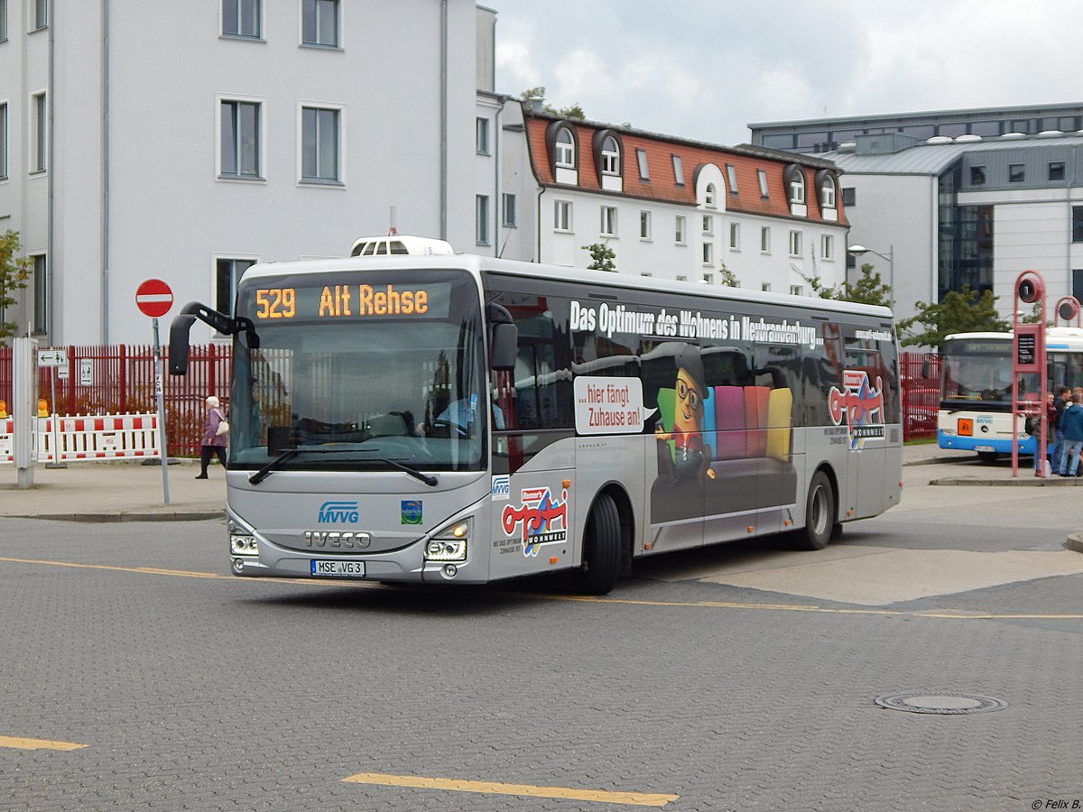 Iveco Crossway der MVVG in Neubrandenburg.