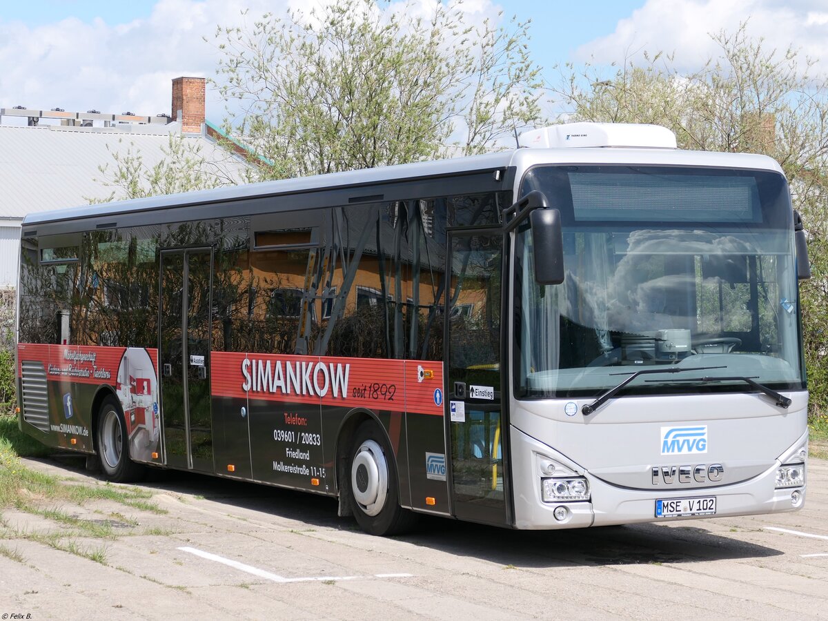 Iveco Crossway der MVVG in Neubrandenburg.